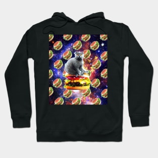 Hamburger Astro Cat On Burger Hoodie